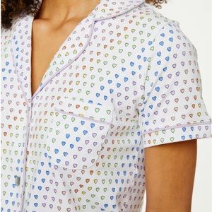 NWT. Roller Rabbit SAME DAY SHIP! Sz Medium Disco Hearts pattern shorts set.